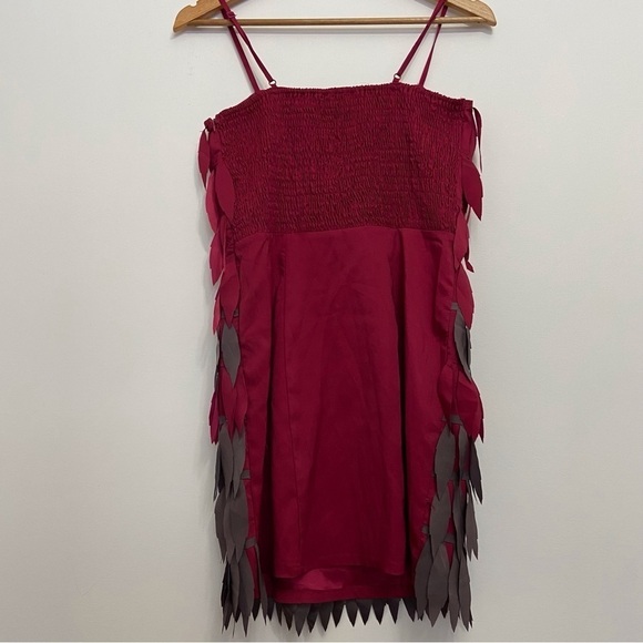 New With Tags Lulumari funky dress bodycon western danse line pink grey medium - Picture 5 of 16